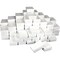 100 Cardboard and Paper Cotton Filled Jewelry Gift Boxes 3" x 2" x 1"H